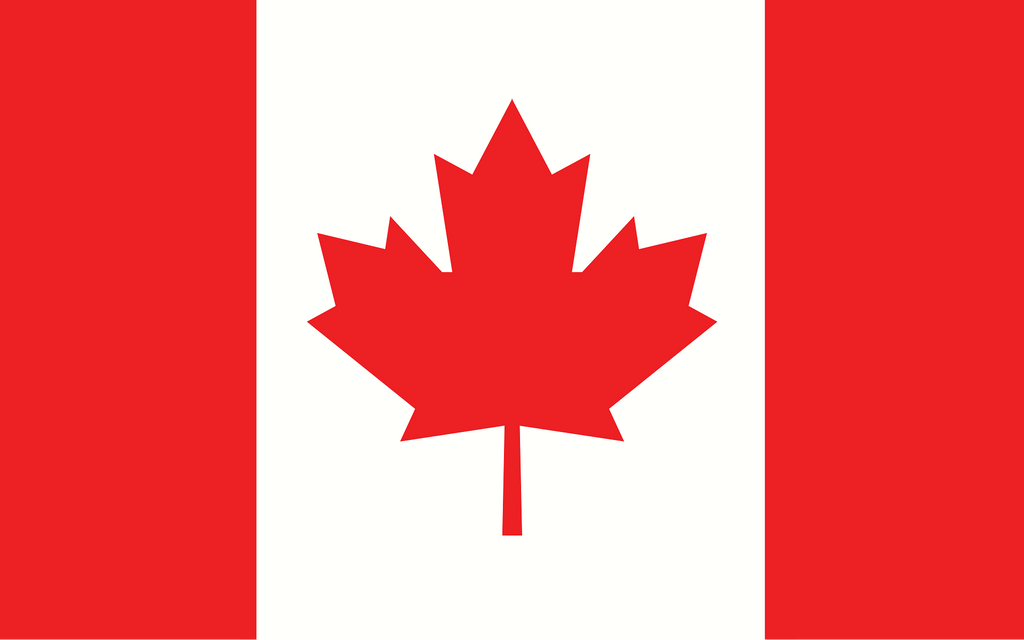 Canadian Flag Patriotic Fridge Magnet